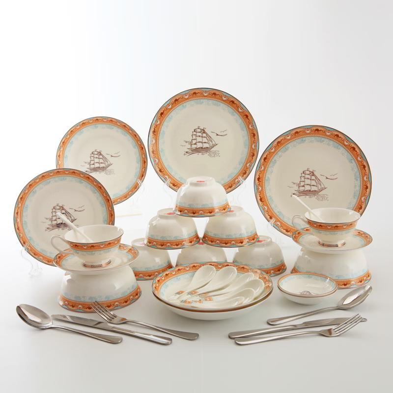 Prosperous Tang Rhyme Bone China Dinnerware Set