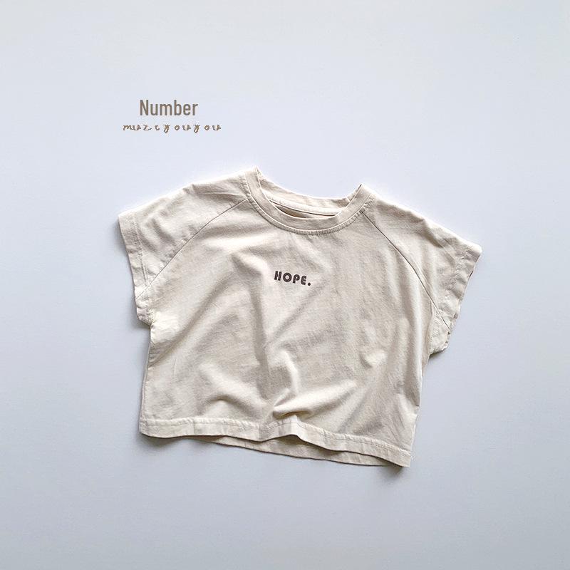 Summer Korean-Japanese Style Baby Retro Short-Sleeved T-Shirt