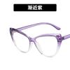 New Women Flat Mirror Glasses Frame Cat Eye Fashion Personalized Computer Spectacle Eyeglasses Frame Anti Blue Light Eyewear