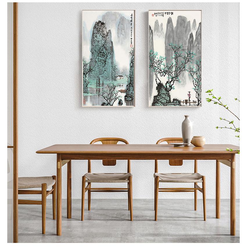 Classic Chinese Ink painting Landscapes Large Size Wall Picture For Living Room Home Decor-7 Huge Size Canvas Print Painting,