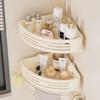 DANLE Space Aluminum Corner Suction Bathroom Shelf