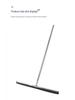 Floor and Bathroom Water Squeegee Scraper - Commercial Cleaning Tool