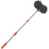 Car Wash Mop, Telescopic Car Wash Brush, Double Head, 360 Degree Rotation, Mop Head, Dry and Wet, Extendable Rod, Super Water Absorbent, Holds Foam,