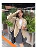 Sicilian Autumn Rhapsody French Lace Collar Shirt for Petite Women