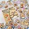 Cute Butterbear Cartoon Stickers - 100-Piece Set for DIY Decoration