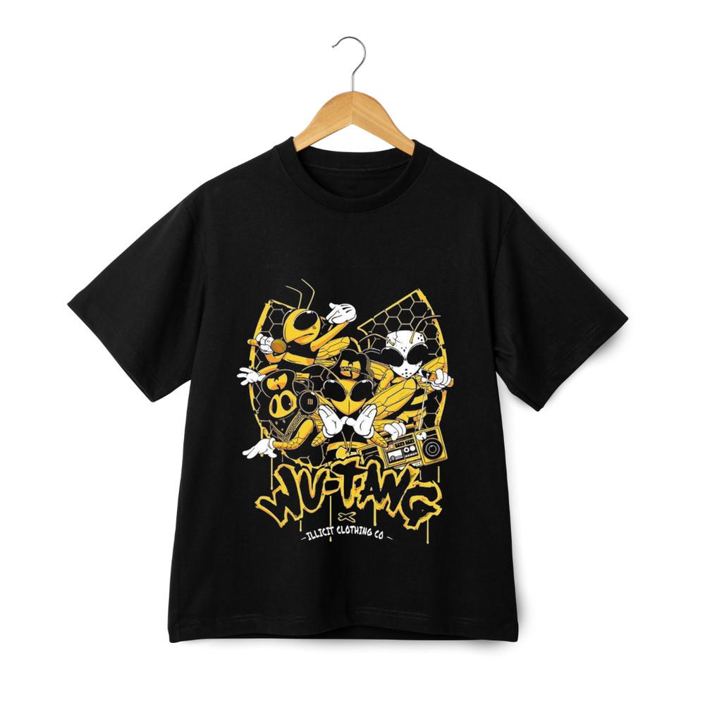 

Wu Tang Clan Graphic T-Shirt - Hip Hop Rap Streetwear Yellow Tee 3XL