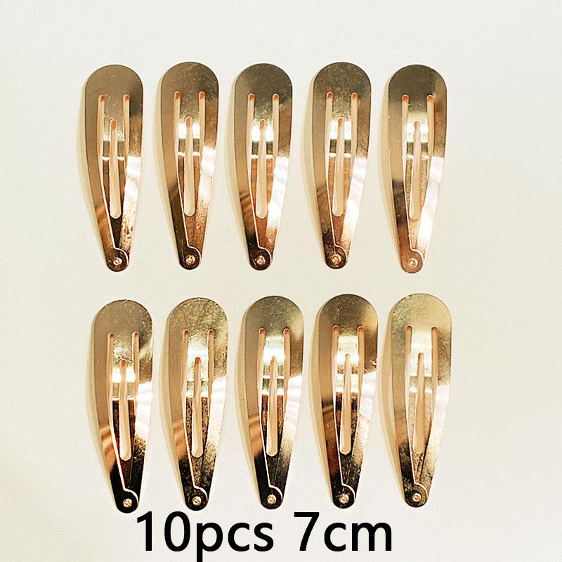 10/20/30pcs/set Women Silver Gold Black Waterdrop Shape Basic Alloy Hair Clips BB hairpins Barrettes Fashion Hair Accessories
