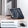 For iPad 10.9 (2022) Case Aluminum Alloy Foldable Kickstand TPU Acrylic Tablet Cover