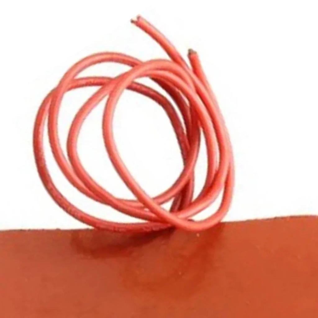 12V 10W 60*60mm Silikonvärmeplatta Fyrkantig Gummiuppvärmningsmatta Biodlingsuppvärmning Flexibel Vattentät Silikonvärmareplatta Tråd Värme