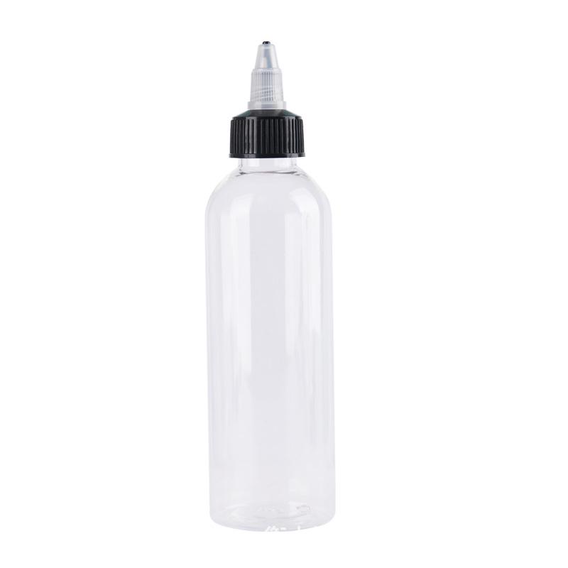 In-Stock Transparent 30ml/50ml/100ml Gel Cap Squeeze PET Bottle for Pigment Dispensing