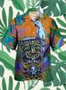 Camisas Hawaianas Transpirables Sueltas con Estampado 3D Modernas Geniales de Moda Tops para Fiesta en la Playa Mangas Cortas Verano para Hombre