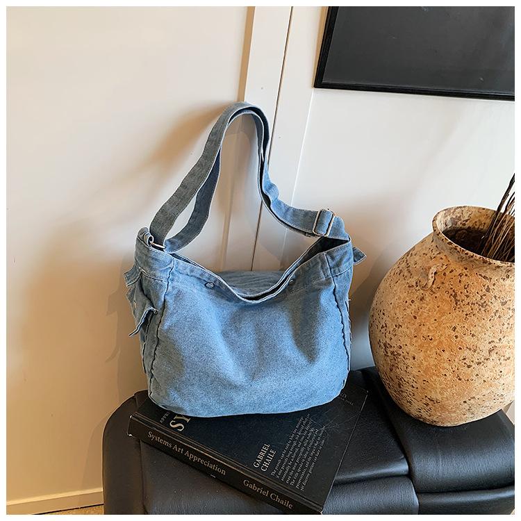 Denim Crossbody Female Literary Large Capacity Shoulder Bag Fashion Bag