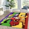 Teletubbies Rainbow Flag Square Rugs Are a Great Choice for Living Rooms, Bedrooms, Home Décor, and As Gifts.