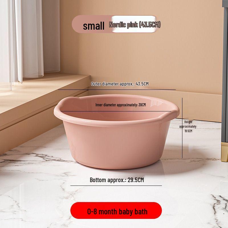 Large Plastic Laundry & Bath Basin for Dormitory & Home Use