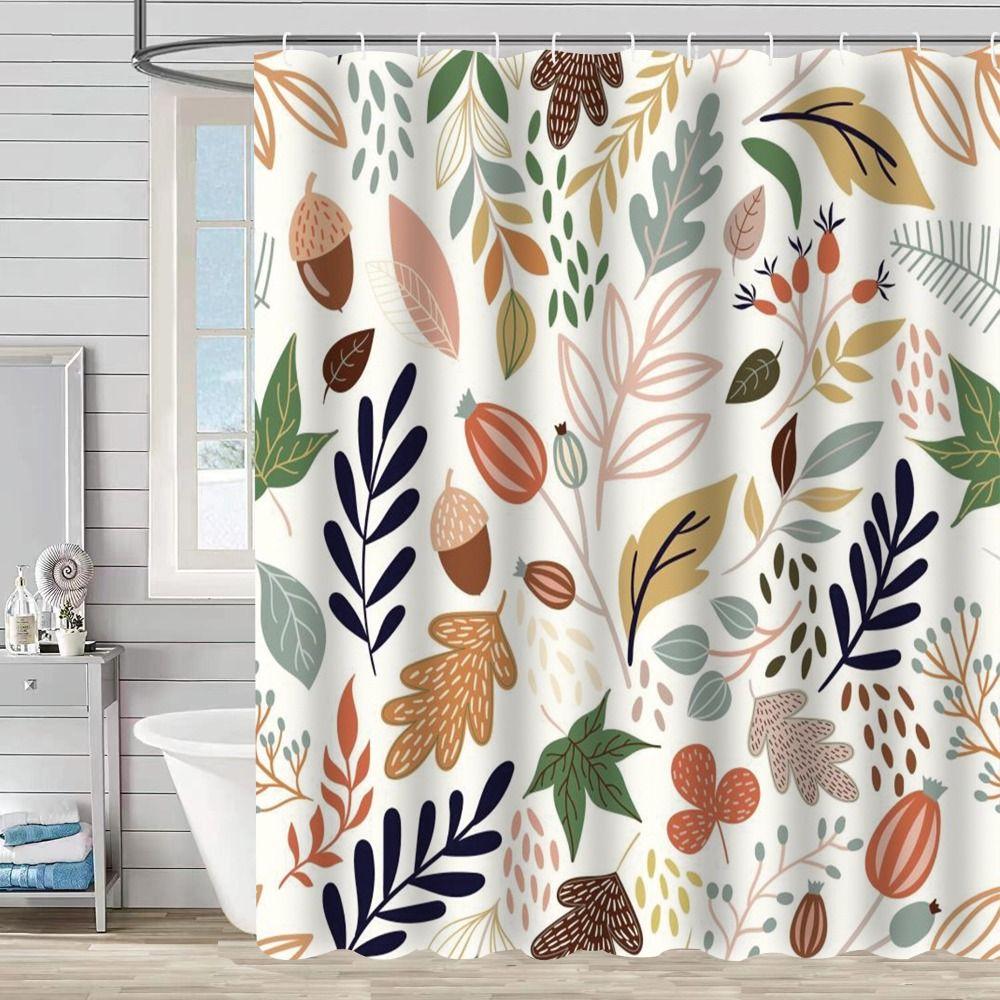 Quick-Drying Waterproof Bath Curtain Washable Partition Curtain Shower Curtains Home Decoration