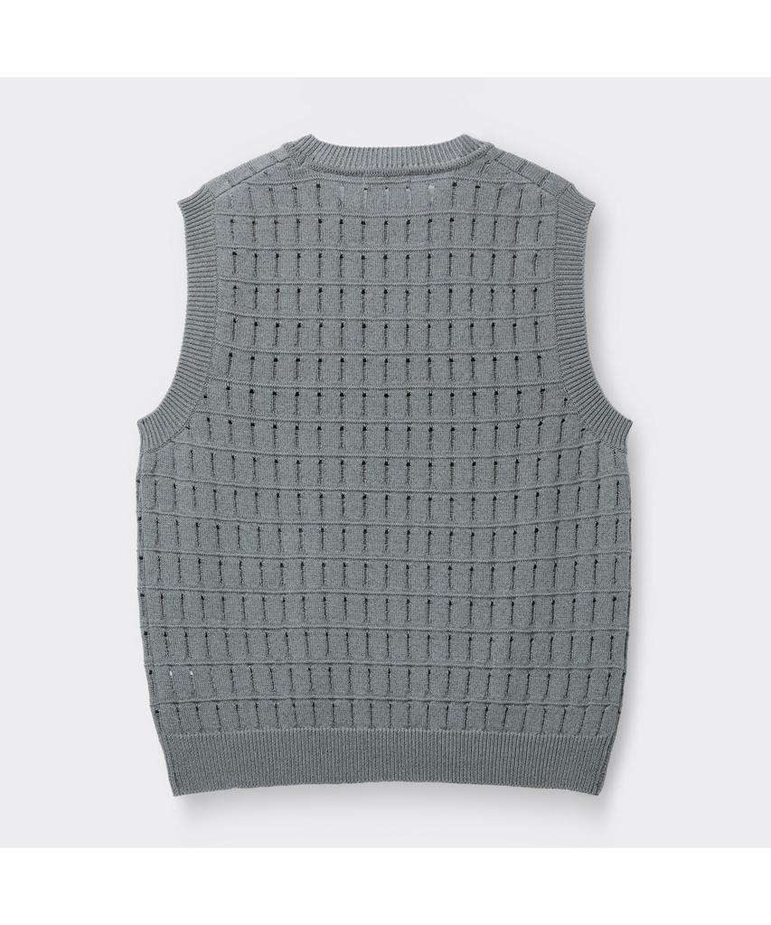 Keoseuuteommellou Gray Knit Vest Cwwam26401Gyx