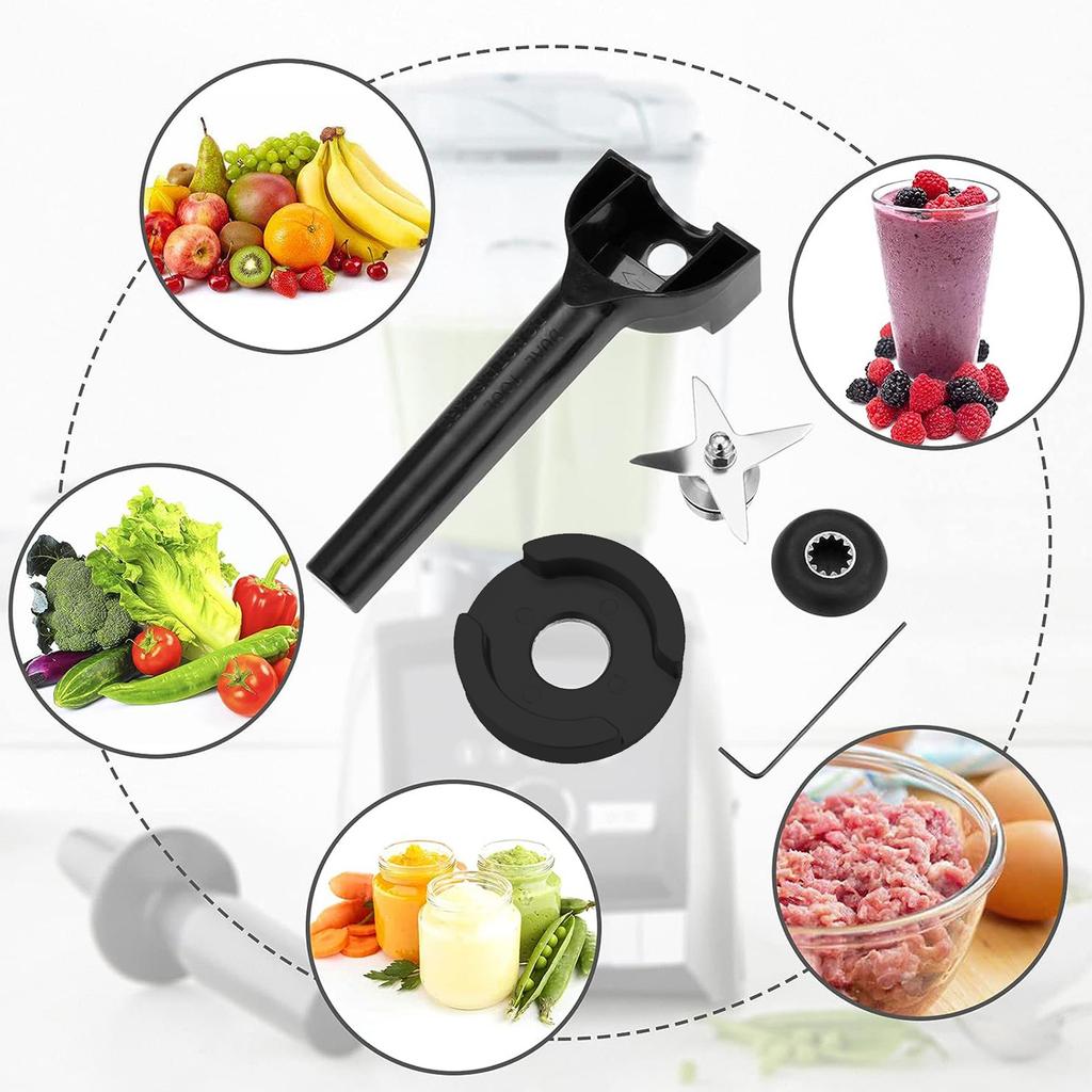 Durable Blender Set Blender Blade Assembly Blender Replacement Parts Easy to Install and Replace Plastic Material for VT
