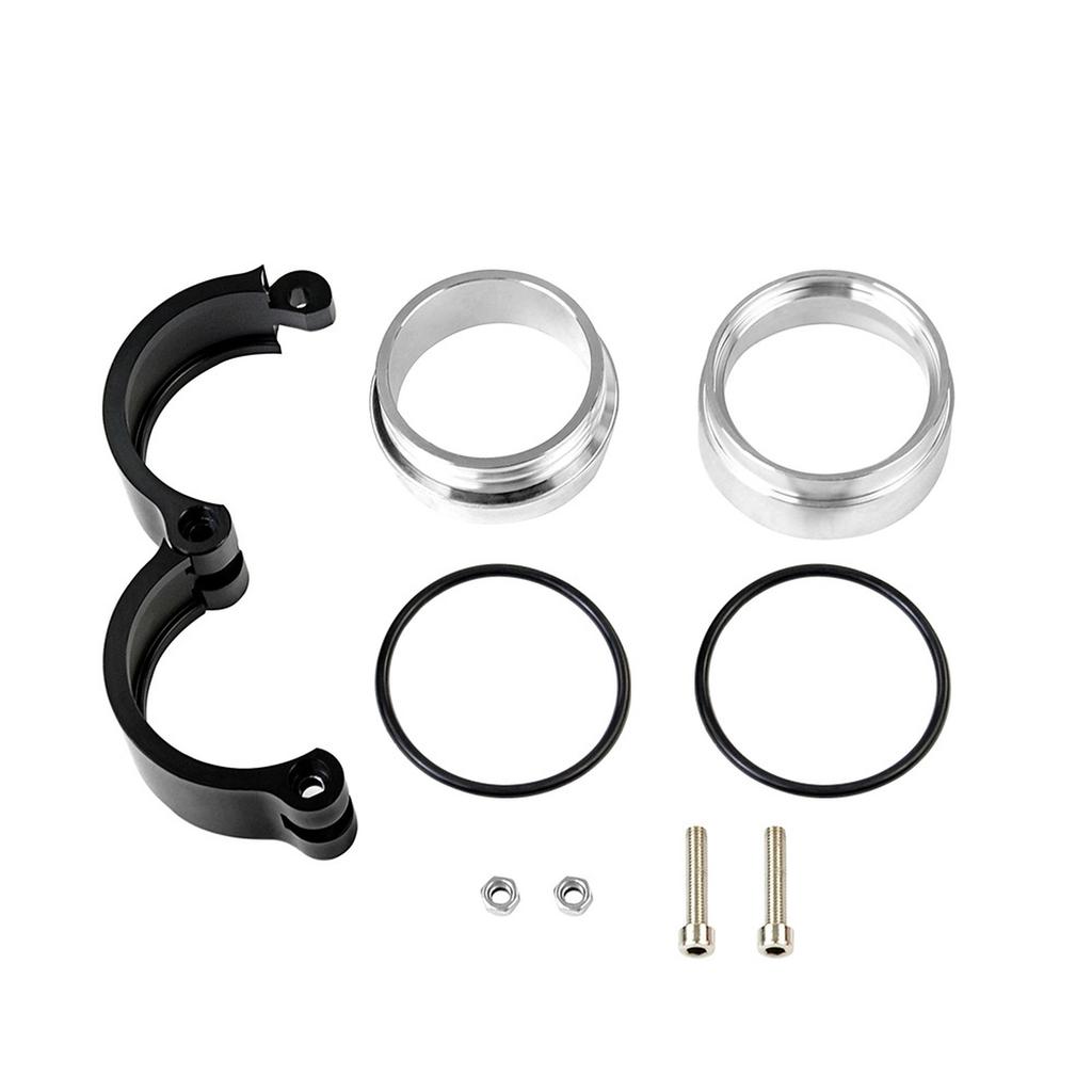 Hypertune - Exhaust V-band Clamp W Flange System Assenbly Anized Clamp For 2" 2.5" 3" Dump Pipe HT-VCE01/02/03