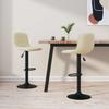 Bar Stool 2 Pcs Cream Velvet