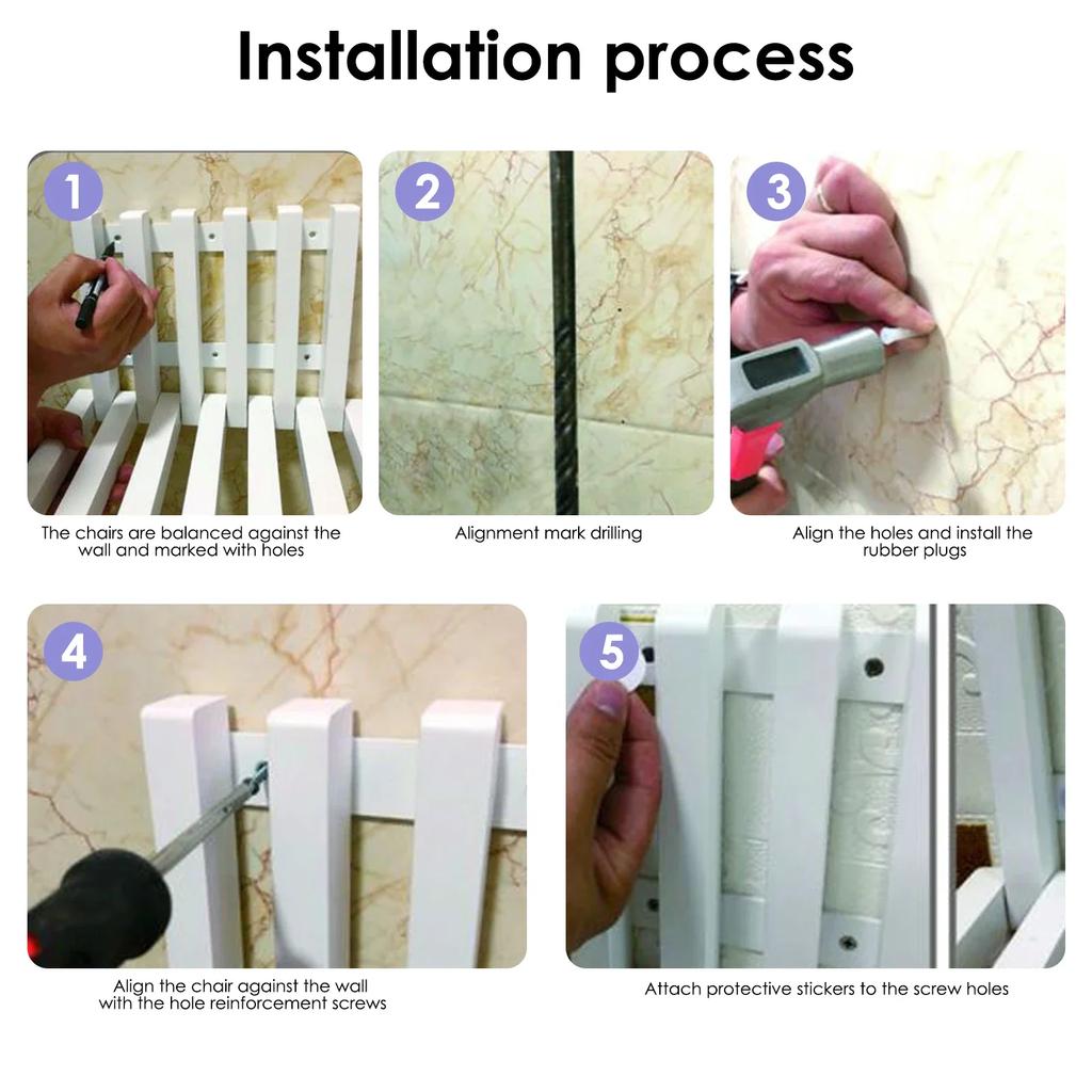 Ścienne składane krzesło z litego drewna krzesło ganek drzwi szafki na buty oszczędzające miejsce krzesła składane łazienka balkon salon stołek