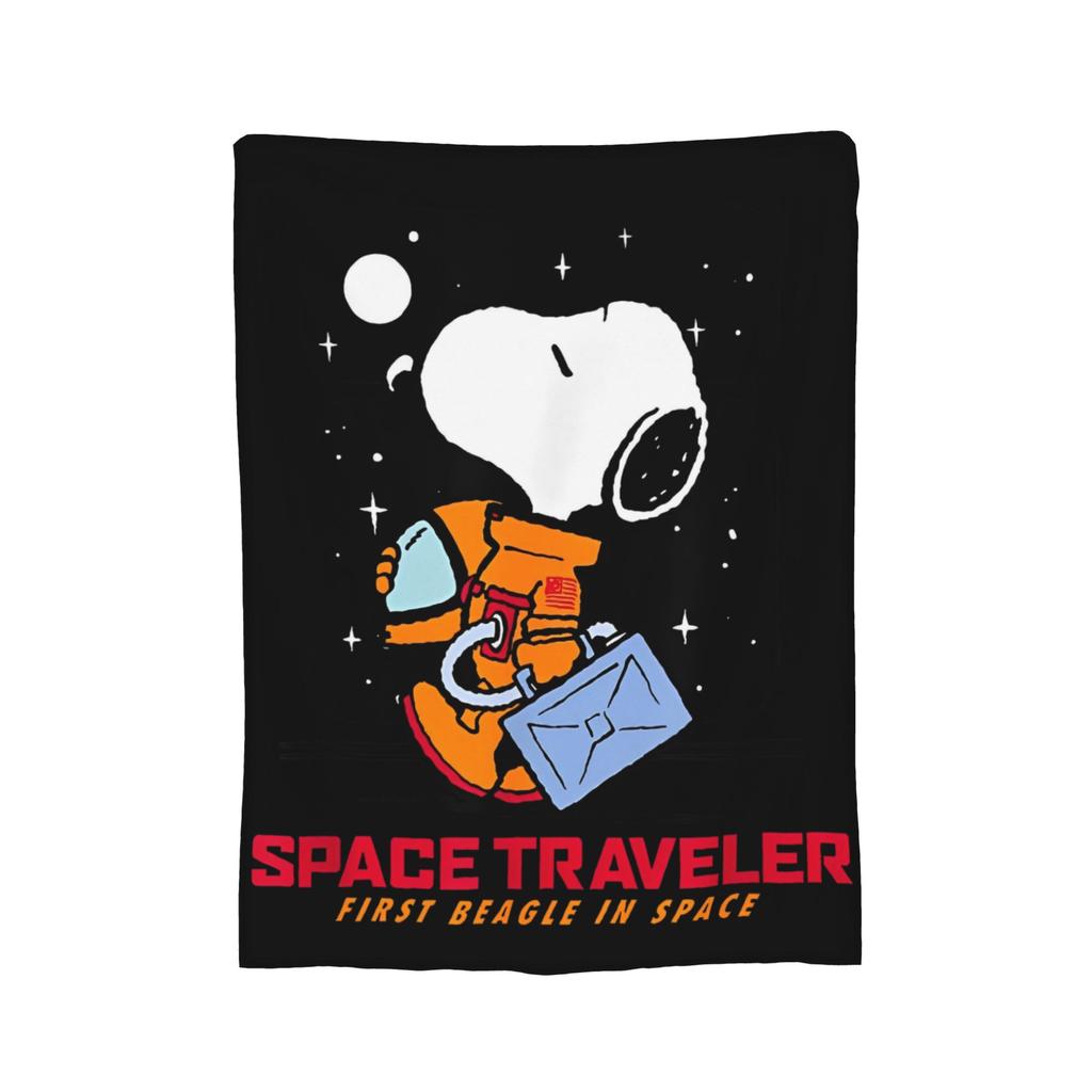 Snoopys & Woodstock Fun & Flowers Flannel Blanket Awesome Throw Blanket for Home Hotel Sofa 150*125cm Quilt,