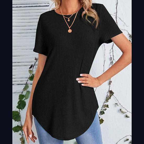 Moda de primăvară și de vară Tricou lejer casual damă spate cu un singur piept Top casual