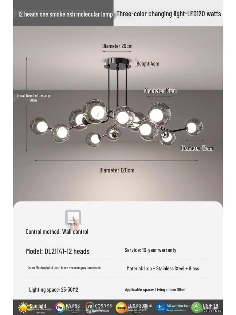 2025 Italian Minimalist Chandelier: Modern Living & Dining Room Light