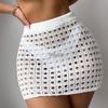 European & American Sexy Mesh Knitted Beach Skirt – Slim, Hip-Hugging, Sunscreen Cover-Up