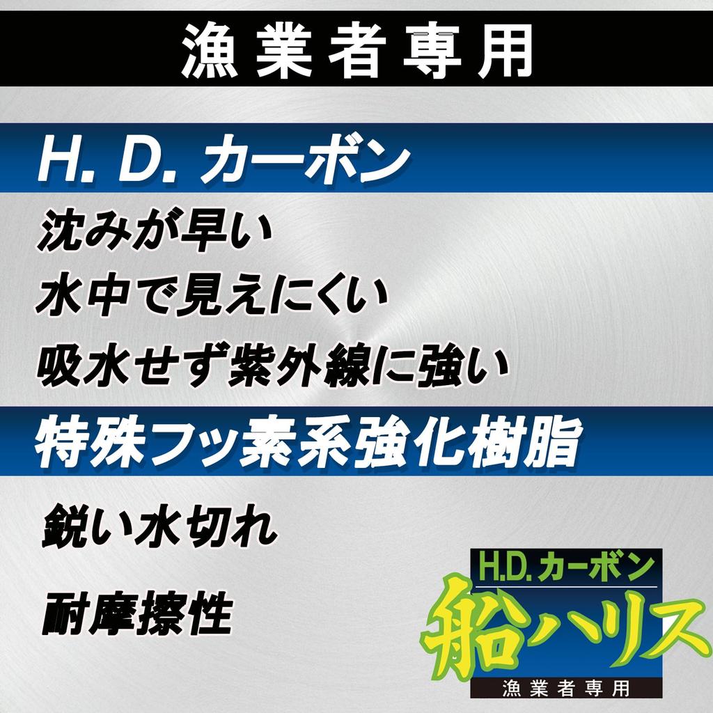 DUEL Line HD Carbon Boat Leader for Big Game Clear (Duel) (Fluorocarbon) Fishing, 50m, #40