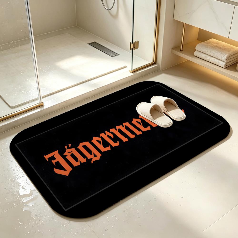 Tappetino per pavimenti, Tappeto per camera da letto, Tappetino per piedi da bagno, Zerbino, Antiscivolo, Assorbente, Multiuso, Marca-Jagerm-eisterS