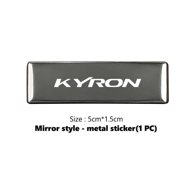Insignia de Pegatina para Carrocería de Coche Accesorios de Decoración de Estilo Automotriz Para SsangYong Kyron Actyon Sport Tivoli Torres Korando C300 Musso
