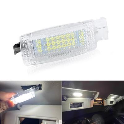 1Pc Car LED Interior Sun Visor Vanity Mirror Lamps For Volkswagen VW Golf 5/6 Plus Jetta Passat Cc Polo Tiguan Touran Reading Light