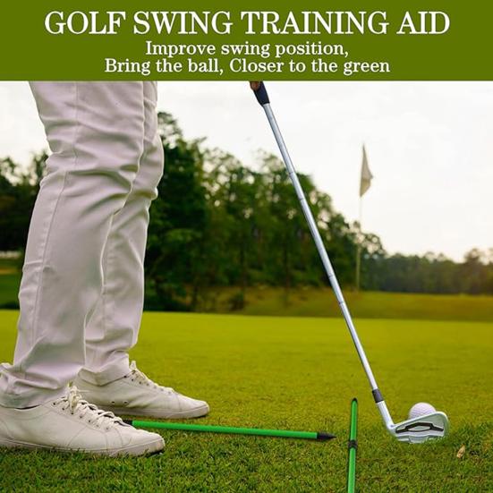 

2Pcs Golf Alignment Rod 3 Section Collapsible Aiming Swing Putting Training Aid Direction Indicator Fiberglass Golf Alignment Stick Golf Accessories