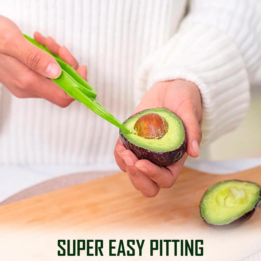 Avocado Peeler 3 In 1 Avocado Slicer Tool Multifunctional Avocado Cutter Corer Fruit Slicer Peeler Plastic Knife Kitchen Tools