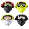 VEMAR Helmet goggles motorcycle3/4Detachable goggles with off-road face shield, dustproof and windproof motorcycle goggles