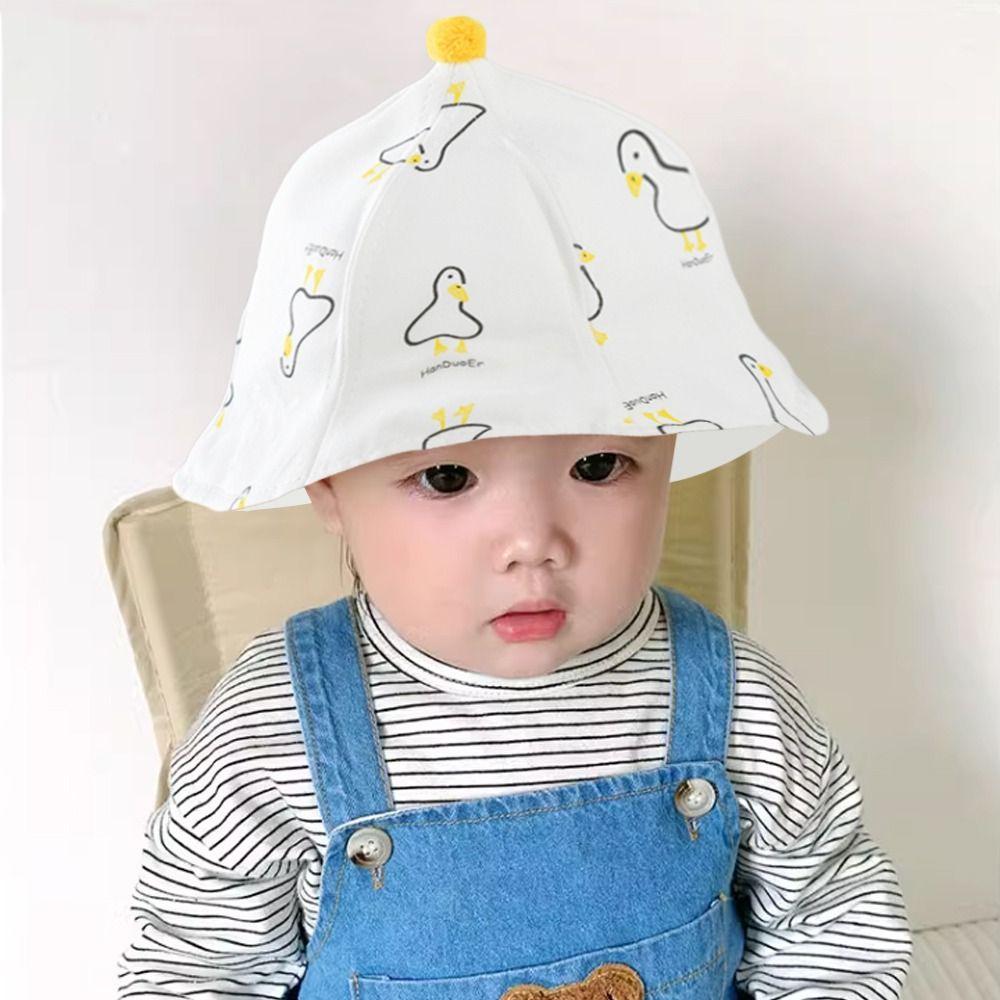 Cotton Fisherman Cap Breathable Newborn Cap Casual Anti-droplet Protective Hat