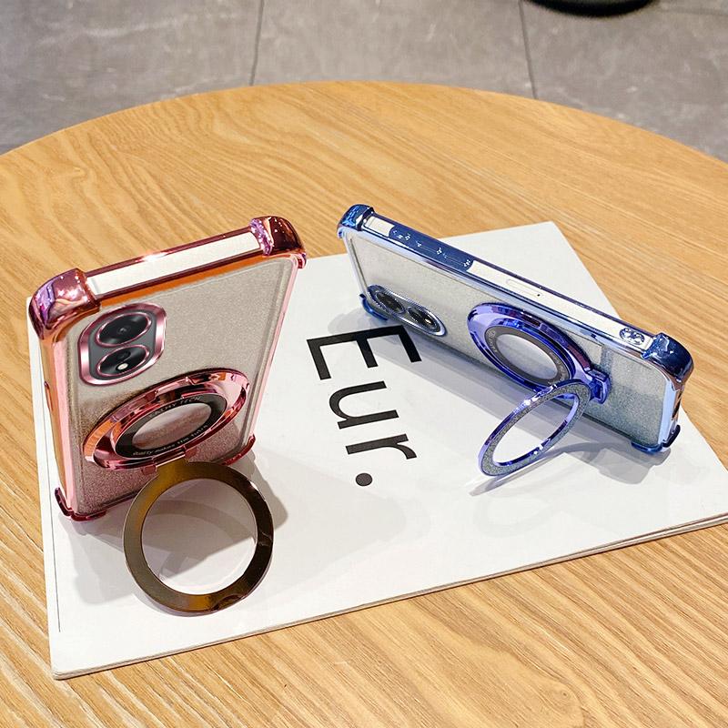 Shockproof Holder Ring Phone Case For OPPO A15 A15S A16S A53S A54S A57S A77S A77 A78 A79 A96 A74 4G A1K A3 Pro A3X 5G Soft Cover