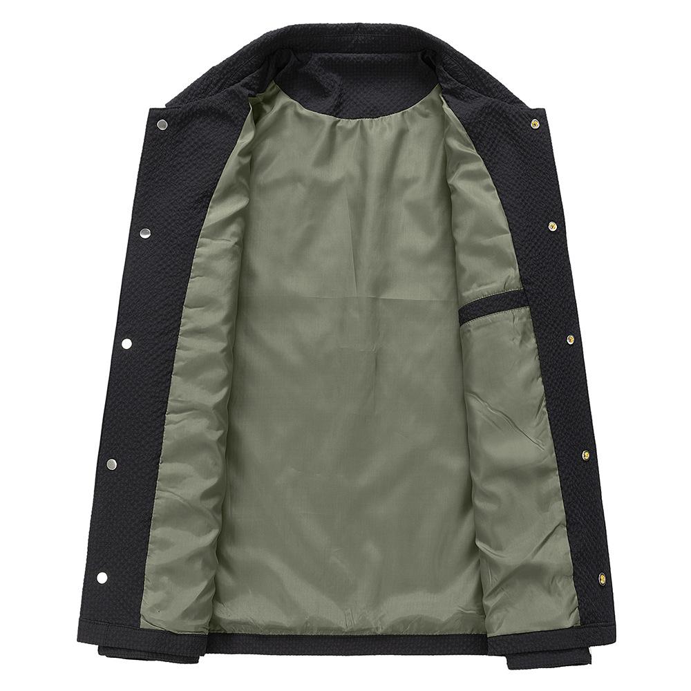 Autumn New Lapel Jacket Men's Middle-aged Business Casual Middle-aged Business Jacket