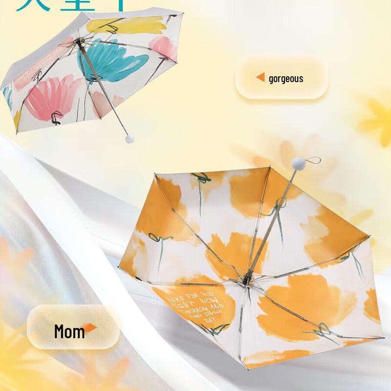 Paradise Umbrella 5-Fold Portable UV Sun & Rain Umbrella