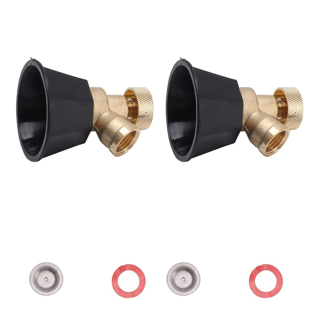 2 Set Adjustable Misting Nozzle Copper Plastic Big Fog Fine Mist Water Atomizing Spray Sprinkler