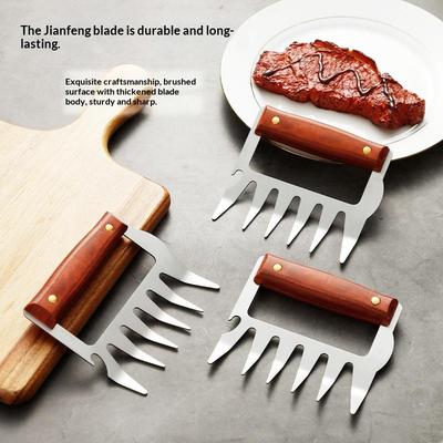 Outdoor Barbecue Fork Shredde Bear Claws Pull Shred Pork Meat Clamp Manual Roasting Fork Tool Accessories Kitchen Gadgets