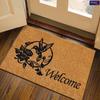 All Weather Welcome Mat Low Profile Entryway Mat for Home Front Entrance Back Non Slip Backing Doormat for Door Decor