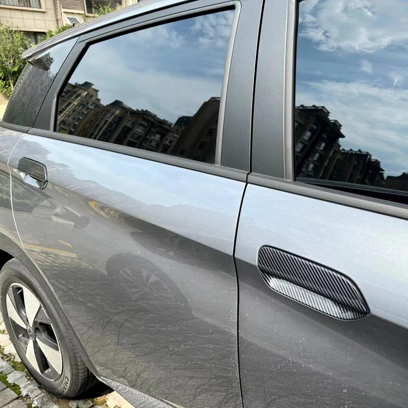 För Byd ATTO 2 EV 2025 Tillbehör ABS Kolfiber Dörrhandtagsskydd Dörrskål Reptålig List Dekorativa Dekaler