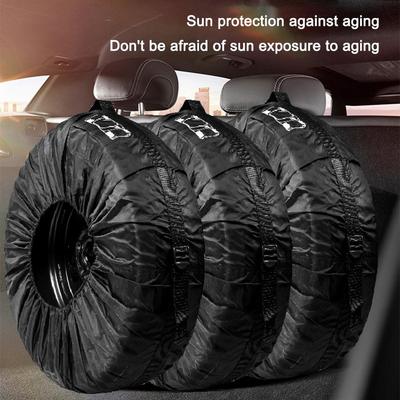 Universal S/L Spare Tire Cover Case Polyester Car Tyre Storage Bags Automobile Tyre Accessories Auto Vehicle Wheel Protector