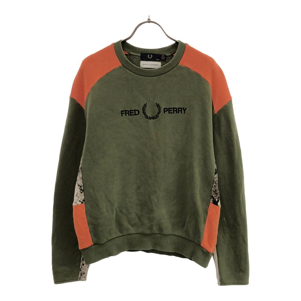 

FRED PERRY Akane Utsunomiya Collaboration Logo embroidery Long sleeve sweat trainer Women Used