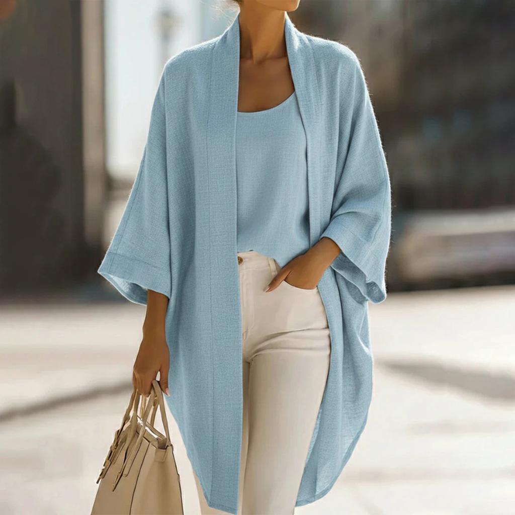Ladies' Casual Temperament Cardigan T-shirt Versatile Casual Loose Two-piece Set