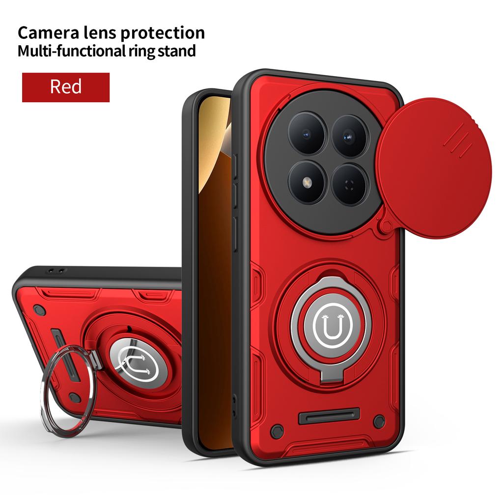 Etui do Redmi Note 15 Pro 5G Pokrowiec do Redmi Note15 Pro 5G Magnetyczne Pancerne Etui z Uchwytem Pierścieniowym Odporne na Wstrząsy Pokrowiec do Ładowania Bezprzewodowego