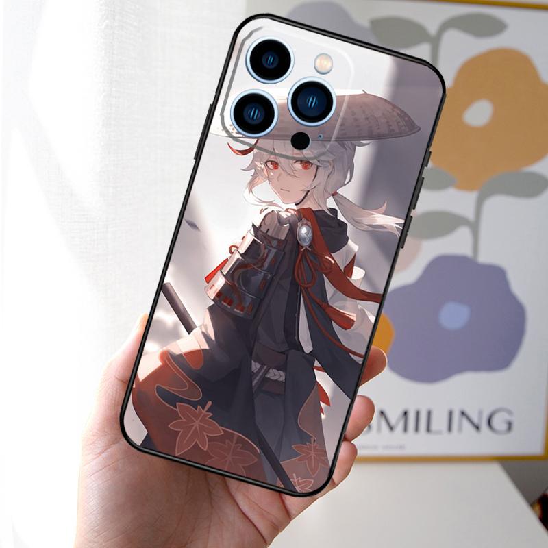 Kazuha Genshin Impact Game Phone Case For iPhone 16 15 14 Plus 13 12 11 Pro Max Mini X XR XS Max 7 8 Soft Cover