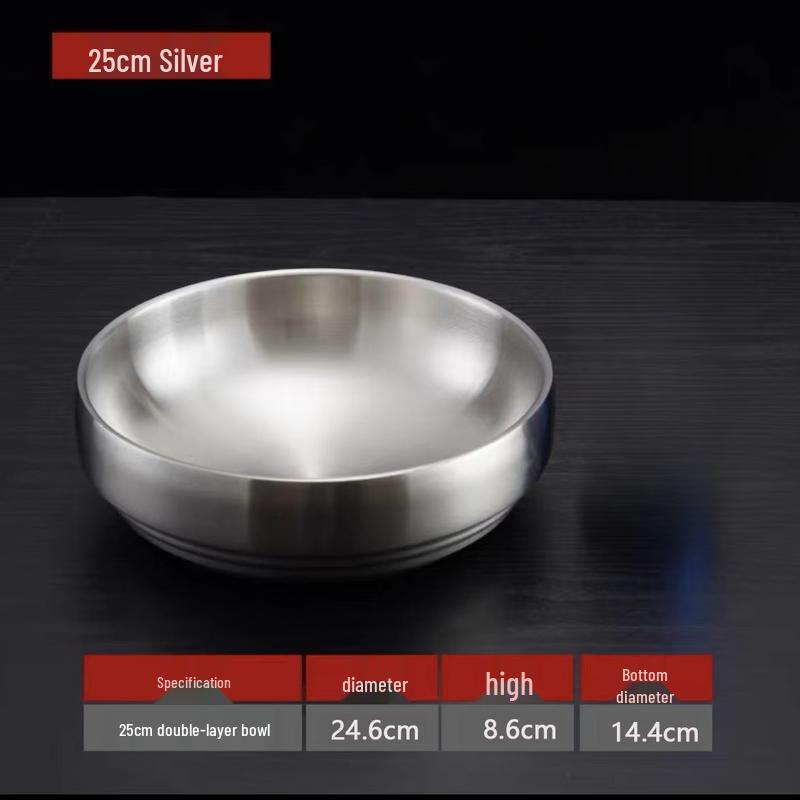 

ZISIZ Korean Style Double-Layer Cold Noodle Bowl 25cm
