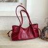 Simple Lady Casual Shoulder Bag with Large Capacity Underarm Tote Bag